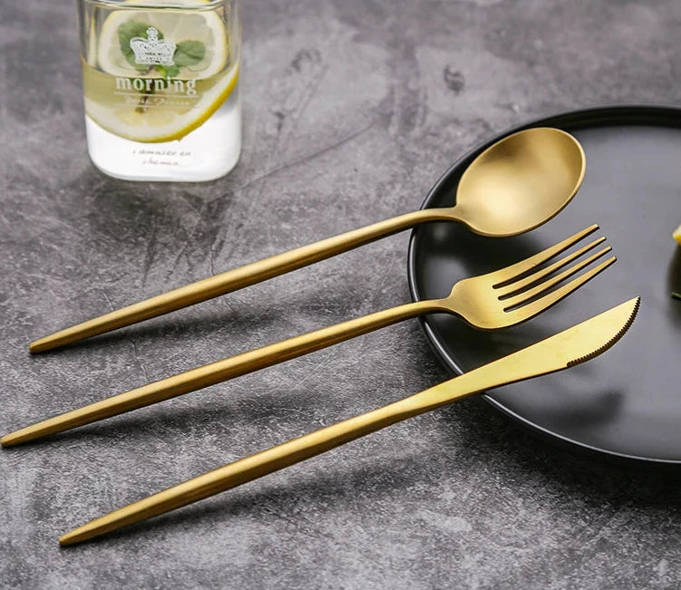 Matte Flatware Set of Four