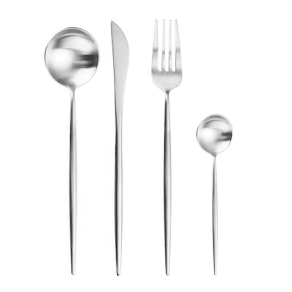 Matte Flatware Set of Four